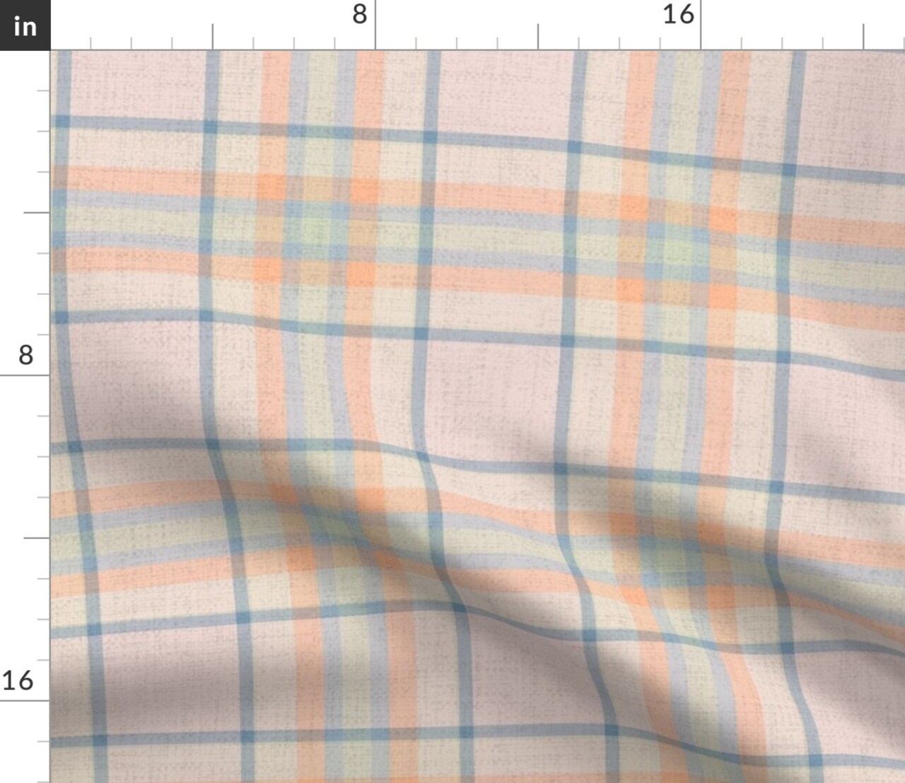 Preppy Tartan Plaid Traditional Pastel Pink Blue Green Cabincore Modern Farmhouse Summer Cottagecore Coquette Feminine Cabin Camping Lodge Lake Custom Printed Fabric by Spoonflower Various Fabrics by the Yard or Fat Quarter